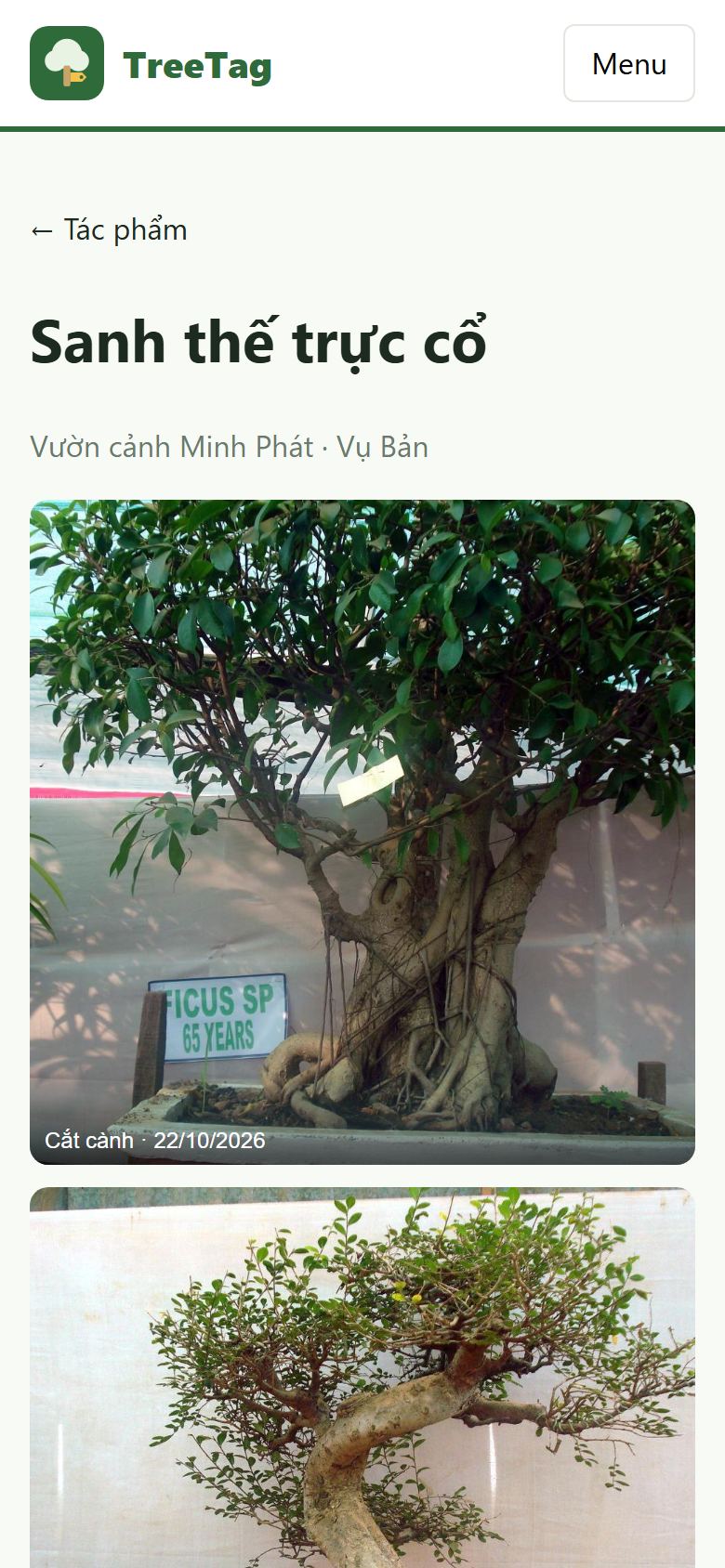 Trang tác phẩm công khai của cây
